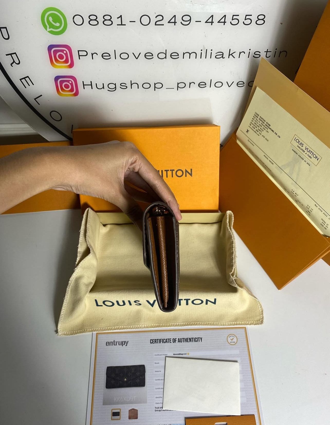 Emilie Monogram Brown Ballerina Wallet - foto 3