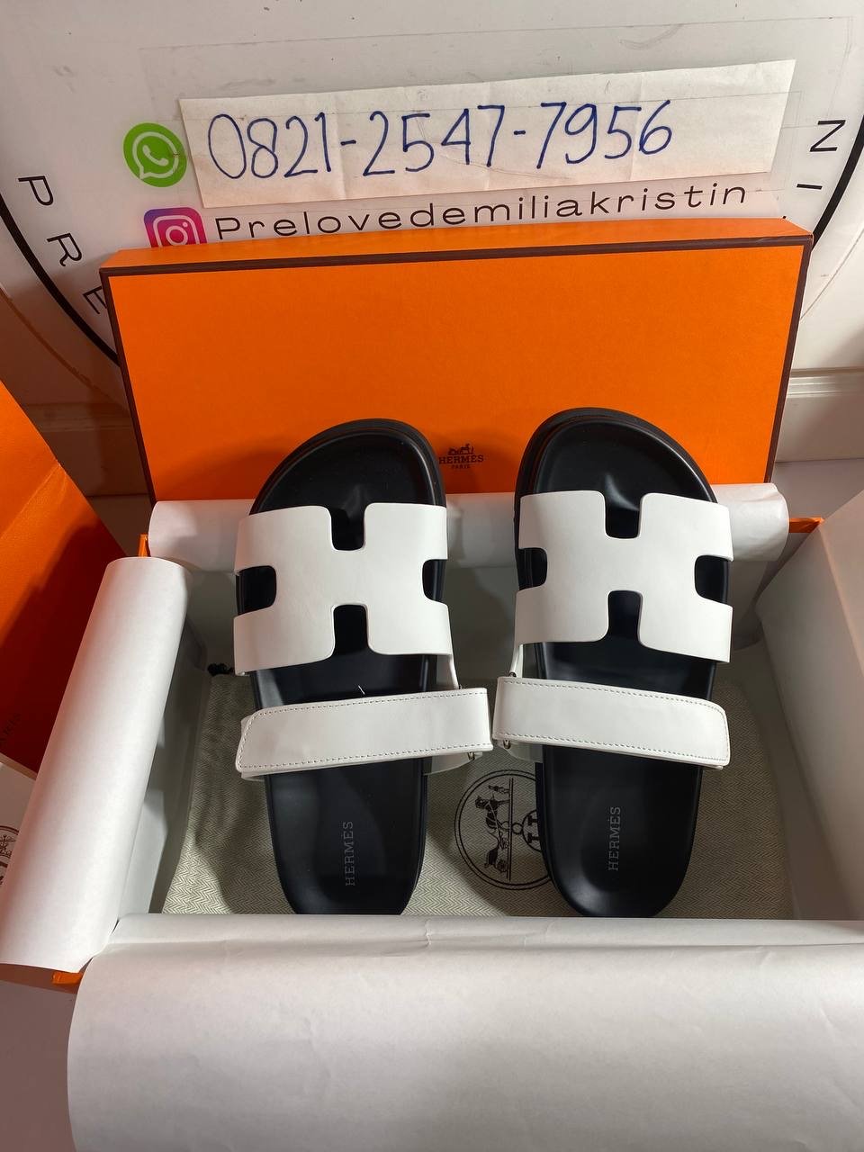 Chypre White Black Calfskin Learher  - foto 2