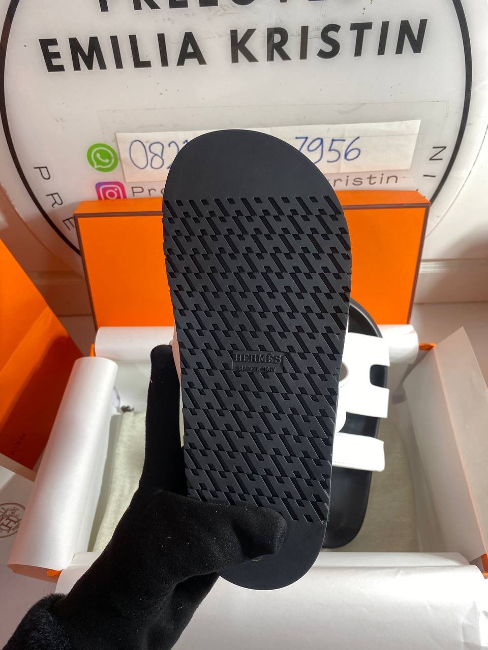 Chypre White Black Calfskin Learher  - foto 6
