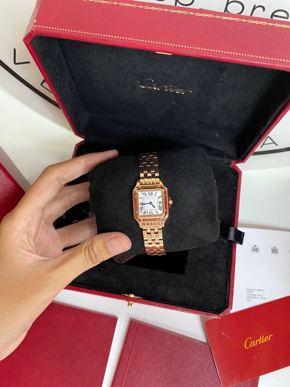 Panthère De Cartier Watch Small Rose Gold  - foto 3
